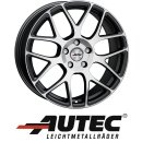 Autec Hexano 7X16 5/114,30 ET45 Schwarz matt poliert