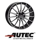 Autec Lamera 7,5X17 5/100 ET40 Schwarz matt poliert