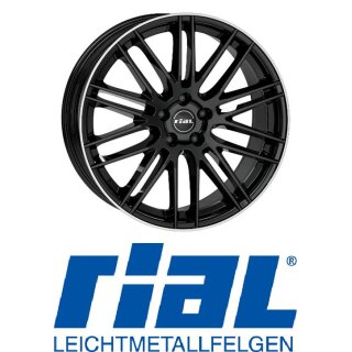 Rial Kibo 8X18 5/105 ET38 Diamant-Schwarz-Hornpoliert