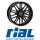 Rial Kibo 8X18 5/105 ET38 Diamant-Schwarz-Hornpoliert