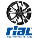 Rial M12 8X18 5/112 ET38 Diamant-Schwarz Frontpoliert