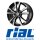 Rial M12X 8X19 5/112 ET61 Diamant-Schwarz Frontpoliert