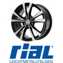 Rial M12X 9X20 5/112 ET48 Diamant-Schwarz Frontpoliert