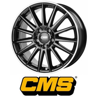 CMS C23 8X18 5/112 ET31 Diamond Rim Black
