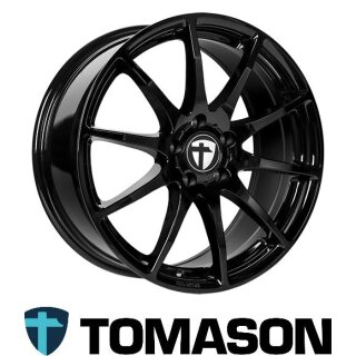 Tomason TN1 7X17 4/108 ET20 Black Painted