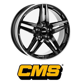 CMS C29 8X18 5/112 ET40 Diamond Rim Black