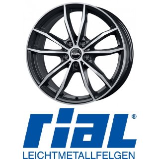 Rial X12 8X18 5/112 ET30 Diamant-Schwarz Frontpoliert