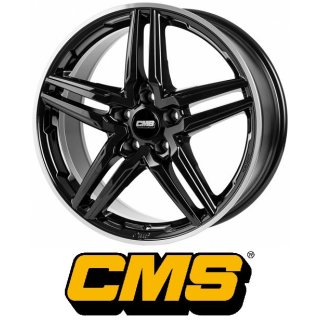 CMS C29 8X18 5/112 ET48 Diamond Rim Black