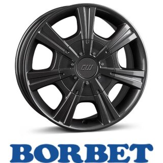 Borbet CH 7,5X17 5/118 ET61 Mistral Anthracite Glossy