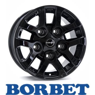 Borbet LD 8,0X16 5/165,10 ET5 Black Glossy