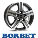Borbet CWD 6,5X16 5/112 ET52 Mistral Anthracite Glossy...