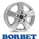 Borbet CWD 7,0X17 5/108 ET46 Crystal Silver