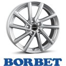 Borbet V 7,0X17 5/112 ET54 Crystal Silver