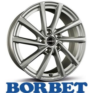 Borbet V 7,0X18 5/112 ET43 Crystal Silver