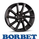 Borbet V 7,0X18 5/112 ET43 Mistral Anthracite Glossy