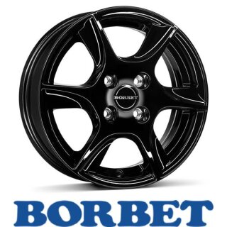 Borbet TL 5,5X15 5/112 ET46 Black Glossy