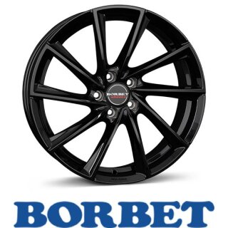 Borbet VTX 8,0X18 5/108 ET45 Black Glossy