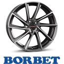 Borbet VTX 8,0X18 5/112 ET37 Graphite Polished
