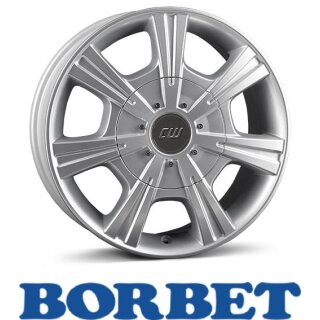 Borbet CH 7,5X17 6/130 ET52 Crystal Silver