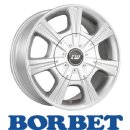 Borbet CH 7,5X17 5/120 ET55 Crystal Silver