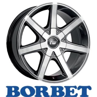 Borbet CWE 7X16 5/114,30 ET40 Mistral Anthracite Glossy Polished
