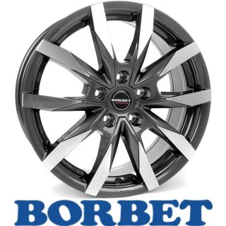 Borbet CW5 7,5X18 5/108 ET45 Mistral Anthracite Glossy Polished