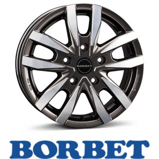 Borbet CW5 7,5X18 5/120 ET43 Mistral Anthracite Glossy Polished