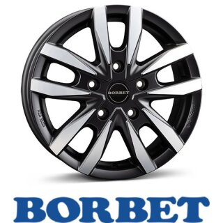 Borbet CW5 7,5X18 5/120 ET53 Black Polished matt