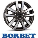 Borbet CW5 7,5X18 5/120 ET53 Mistral Anthracite Glossy...