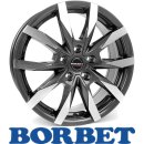 Borbet CW5 7,5X18 5/130 ET53 Mistral Anthracite Glossy...