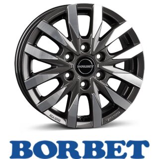 Borbet CW6 7,5X18 6/114,30 ET45 Mistral Anthracite Glossy Polished