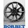 Borbet LX18 8,0X18 5/108 ET45 Black matt Silver Spoke Rim