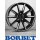 Borbet LX18 8,0X18 5/114,30 ET48 Black matt Silver Spoke Rim