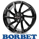 Borbet VTX 9,5X19 5/112 ET51 Black Glossy