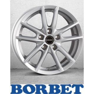 Borbet W 6,5X16 5/112 ET44 Crystal Silver