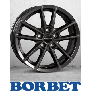 Borbet W 6X15 5/112 ET43 Mistral Anthracite Glossy