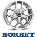 Borbet Y 6,5X16 5/114,30 ET40 Crystal Silver