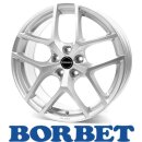 Borbet Y 7,0X17 5/100 ET40 Crystal Silver