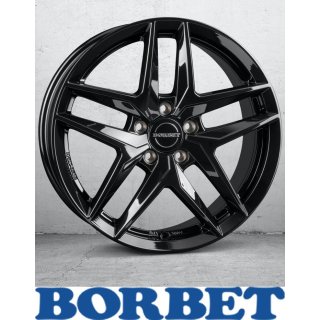 Borbet Z 7,5X17 5/112 ET30 Black Glossy