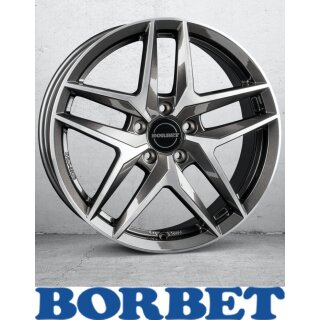 Borbet Z 8,0X18 5/112 ET30 Mistral Anthracite Glossy Polished
