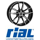 Rial X12 8X19 5/112 ET39 Diamant-Schwarz Frontpoliert