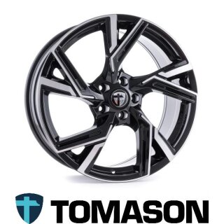 Tomason AR1 8X18 5/112 ET35 Black Diamond Polished