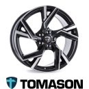 Tomason AR1 9X21 5/112 ET33 Black Diamond Polished