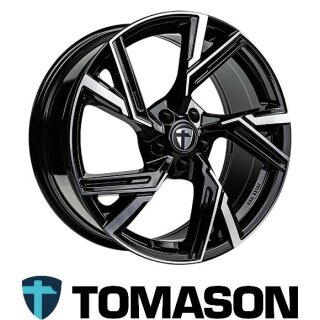 Tomason AR1 9X21 5/112 ET35 Black Diamond Polished