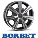 Borbet CH 7,5X17 6/139,70 ET50 Mistral Anthracite Glossy...