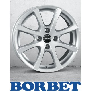 Borbet LV4 5,5X15 4/100 ET40 Crystal Silver