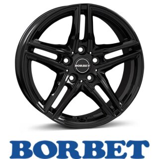 Borbet XR 8,0X18 5/112 ET39 Black Glossy