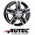 Autec Quantro 6,5X16 5/160 ET55 Schwarz poliert