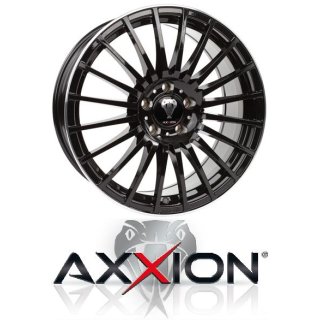 Axxion AX5 Excess 8,5X19 5/112 ET32 Schwarz Glanz lackiert Mit hochGlanzpoliert