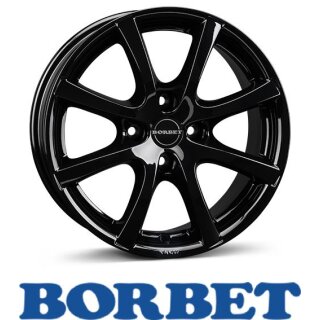 Borbet LV4 5,5X15 4/100 ET45 Black Glossy
